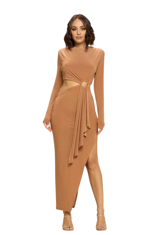 Bodycon Cut Out Midi Dress