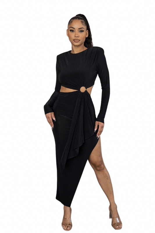 Bodycon Cut Out Midi Dress